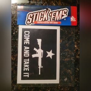 NEW Stick Ems Come and Take It Weather Resistant Vinyl Decal